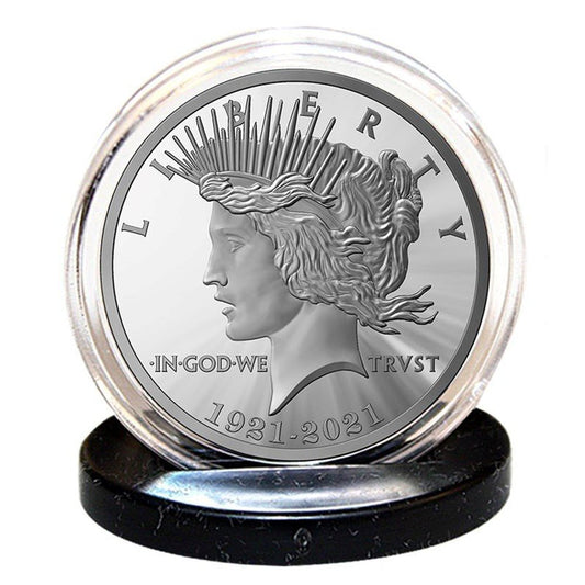 100th Anniversary First Year 1921-2021 ‘‘Peace Dollar’’ 1-ounce Tribute