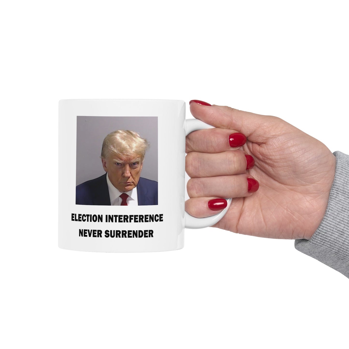 Trump Mugshot Mug White