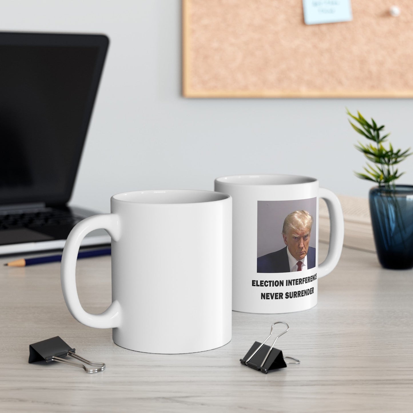 Trump Mugshot Mug White