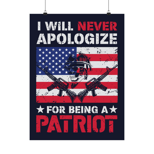 I Will Never Apologize Poster