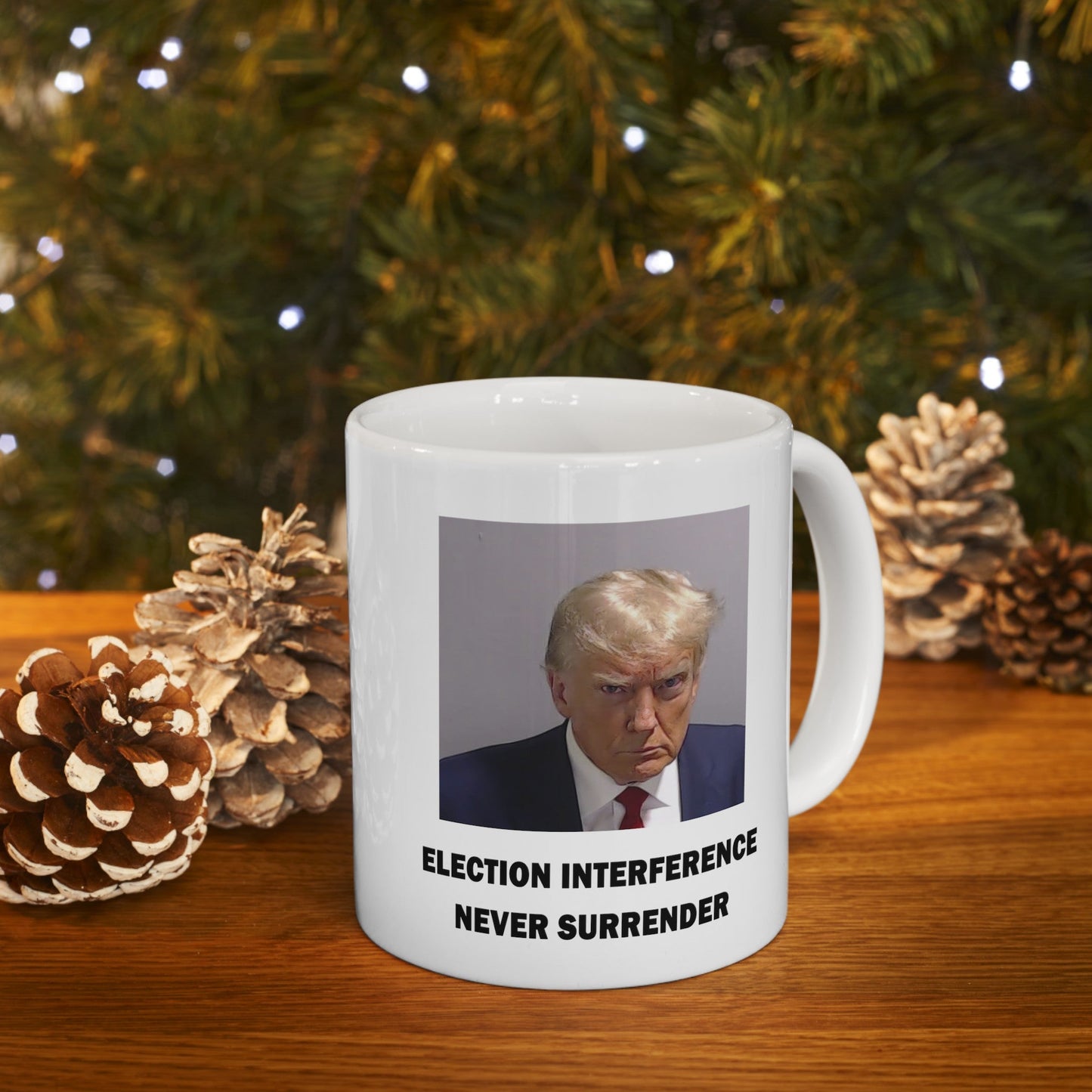 Trump Mugshot Mug White