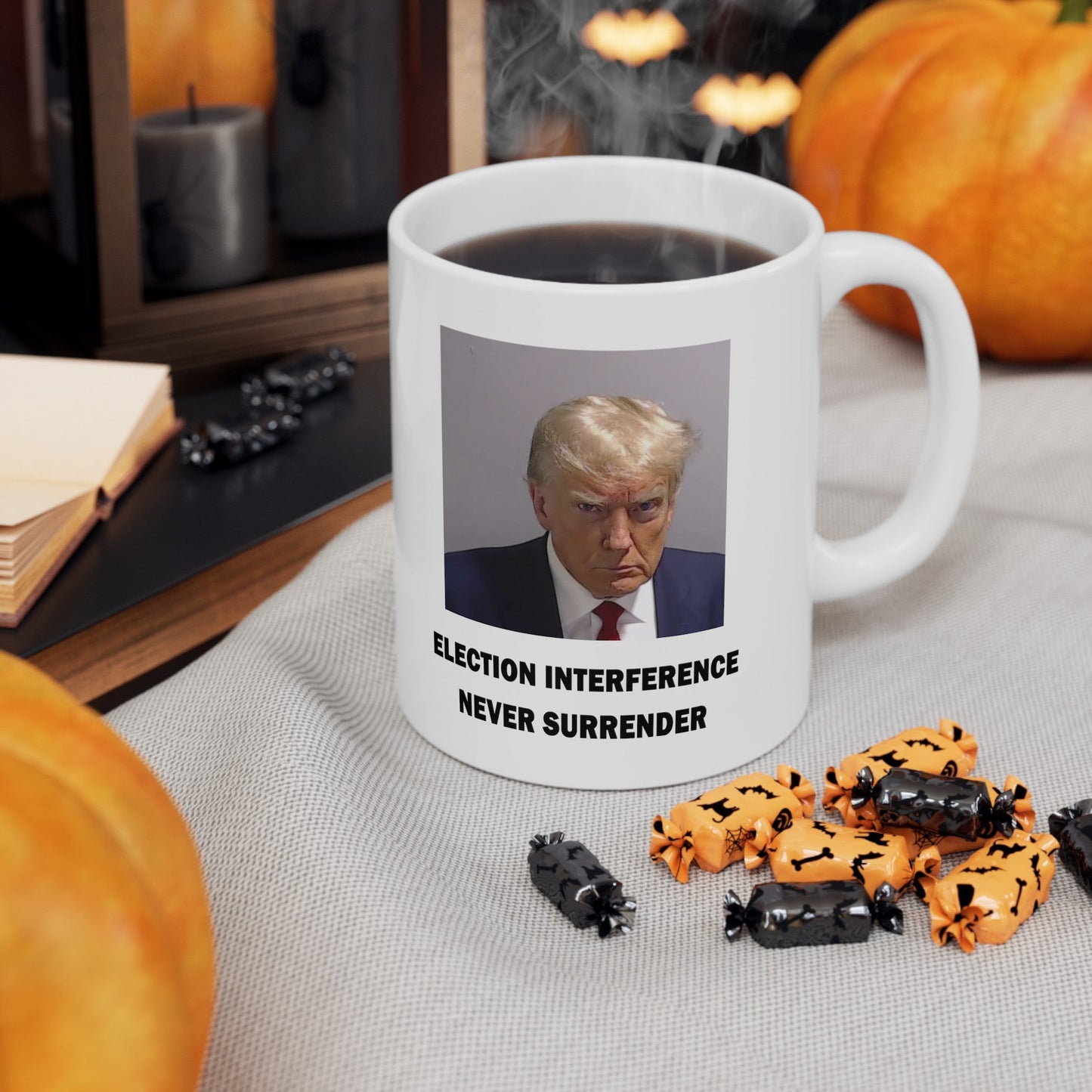 Trump Mugshot Mug White