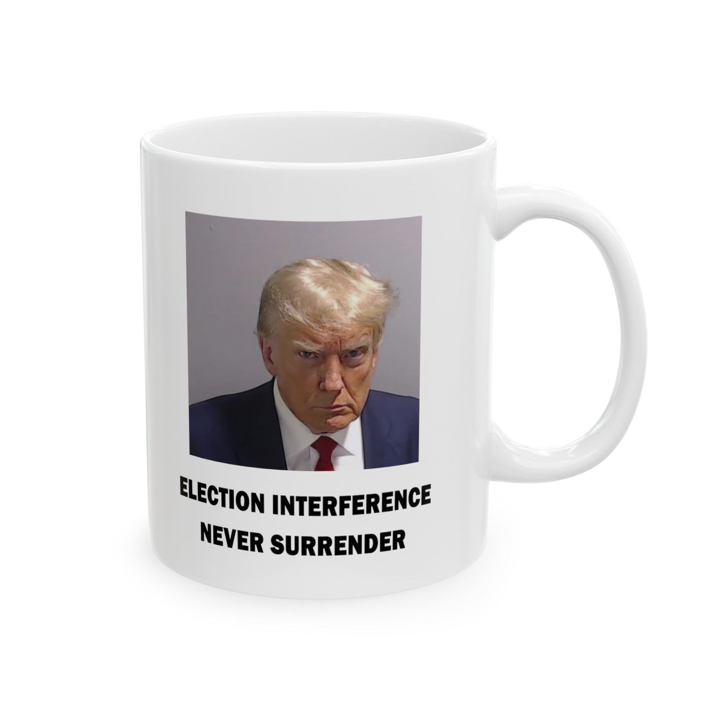 Trump Mugshot Mug White