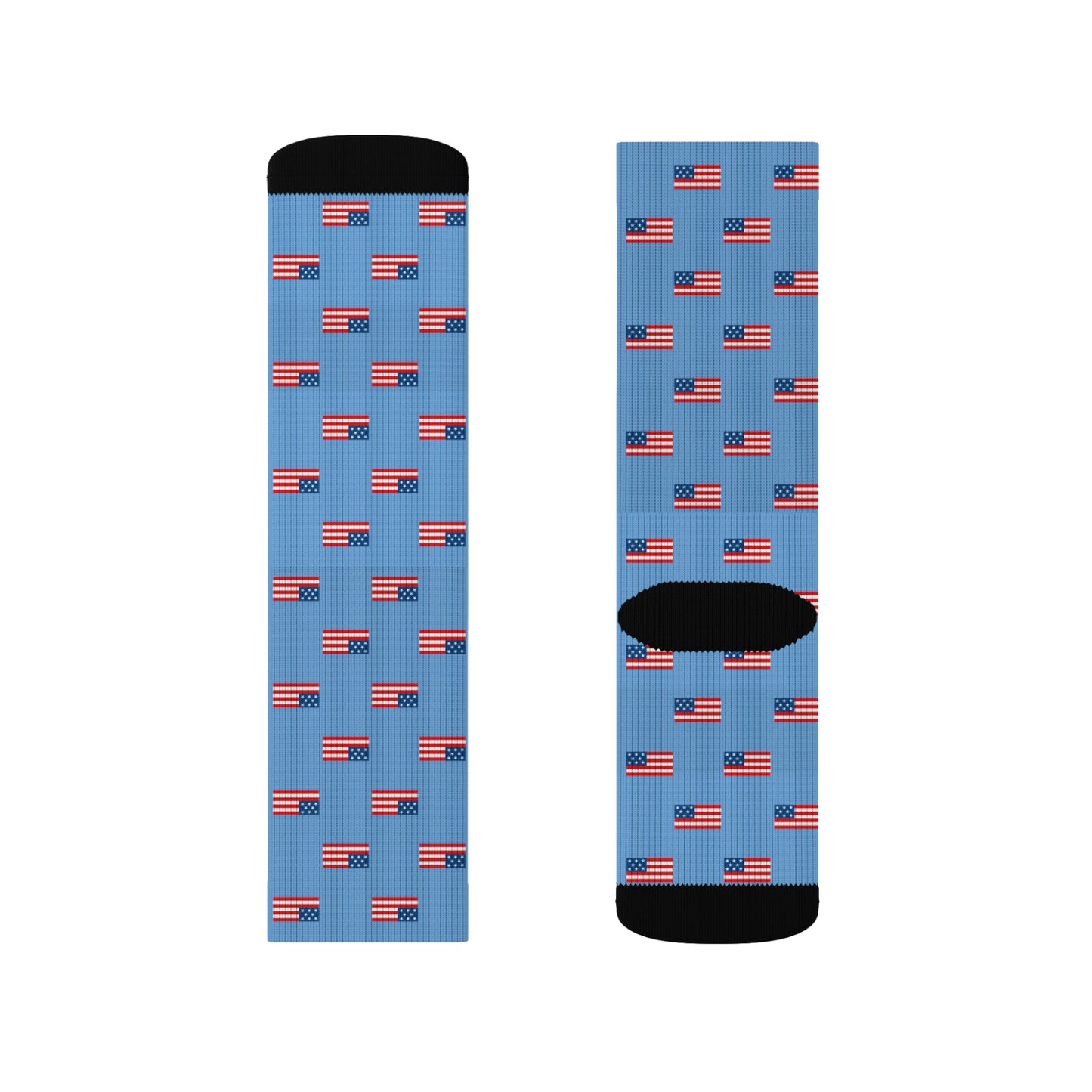 Blue American Flag Sock Pattern