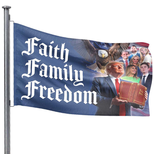 Faith Family Freedom Trump Flag