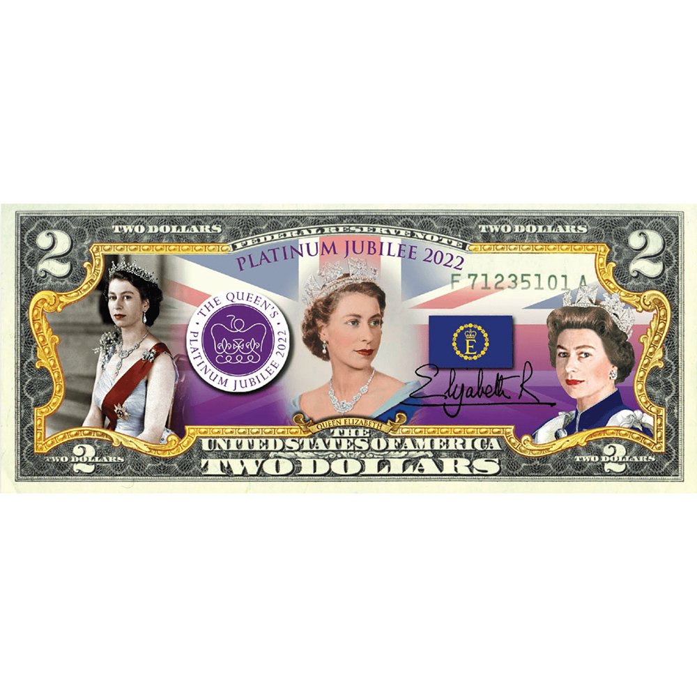 2022 Jubilee "Queen Elizabeth" - Authentic $2 Bill