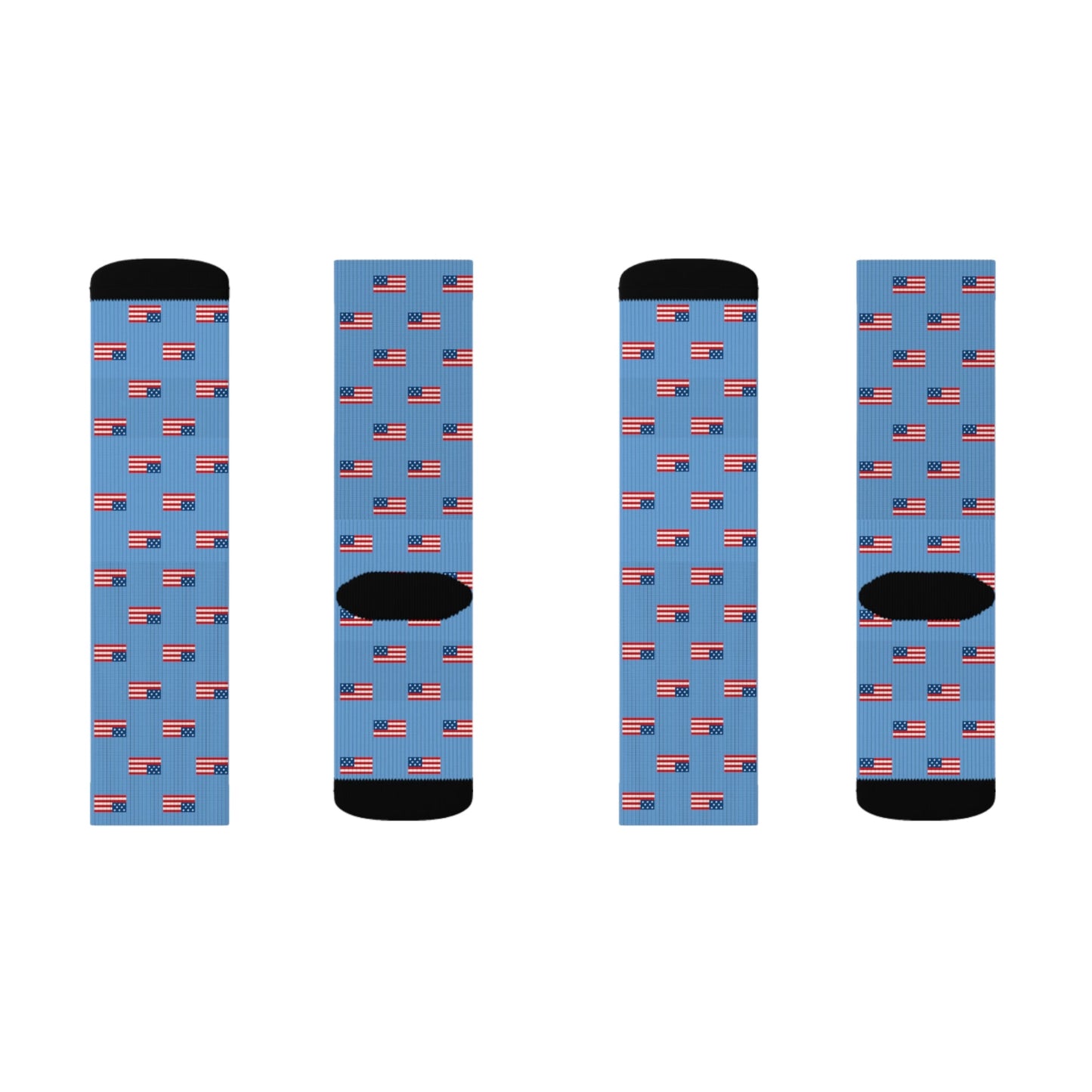 Blue American Flag Sock Pattern