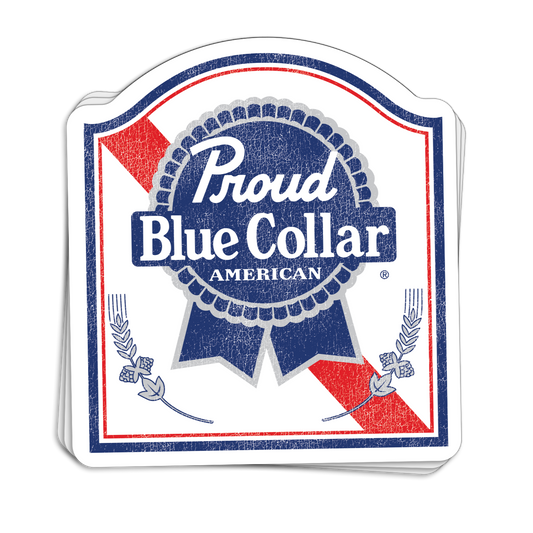 Proud Blue Collar Decal