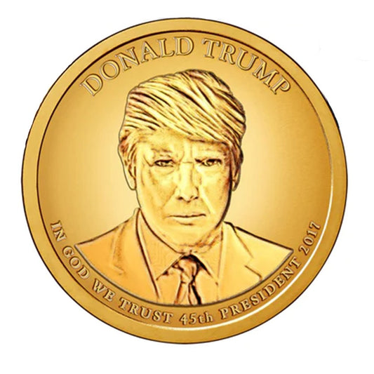 DONALD J. TRUMP Official 45th President Golden $1 U.S. Legal Tender Coin