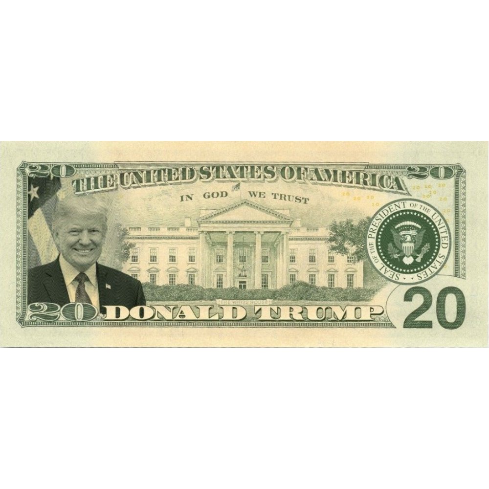 Donald Trump 2020 Genuine Legal Tender $20 U.S. Bill - Only 2,020 Ever Created!