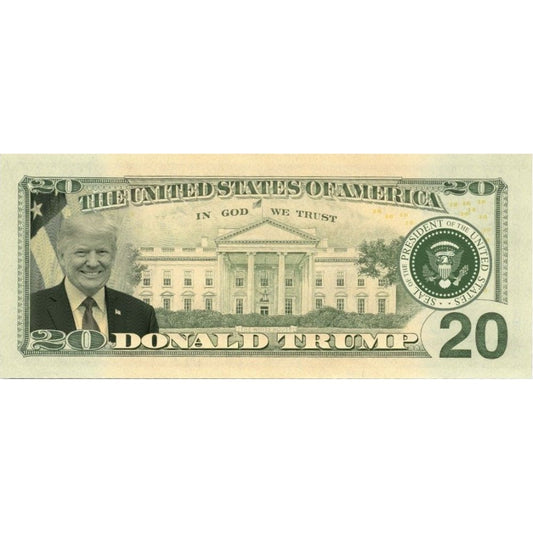 Donald Trump 2020 Genuine Legal Tender $20 U.S. Bill - Only 2,020 Ever Created!