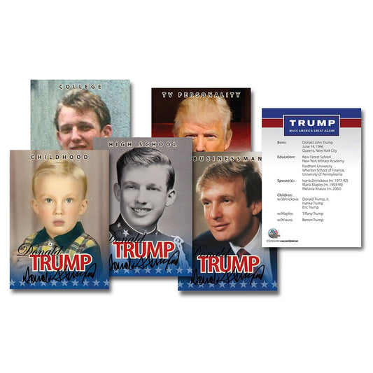 Donald Trump OFFICIAL * Life & Times * 5-Card Premium Trading Card Set