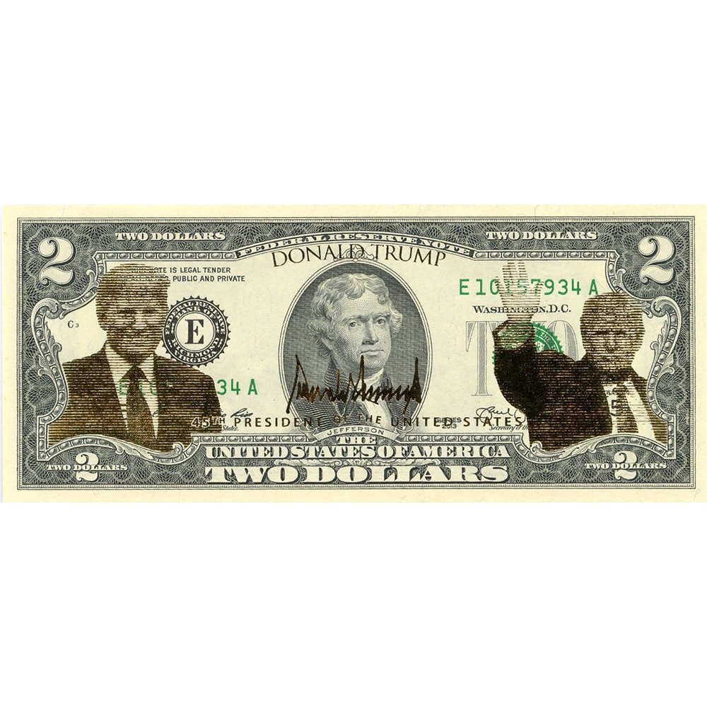 Donald Trump - Gold Foiled - Genuine Legal Tender U.S. $2 Bill