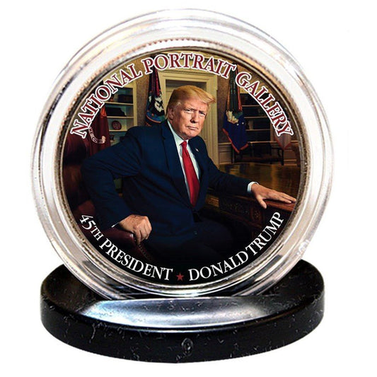 Donald Trump - "National Portrait" - Authentic JFK Half Dollar