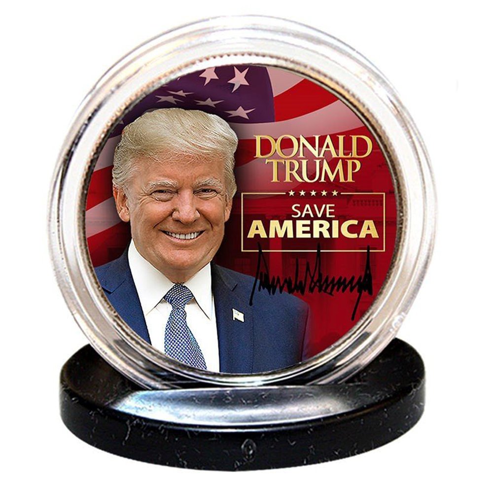 Donald Trump - "Save America" - Authentic U.S. JFK Half Dollar