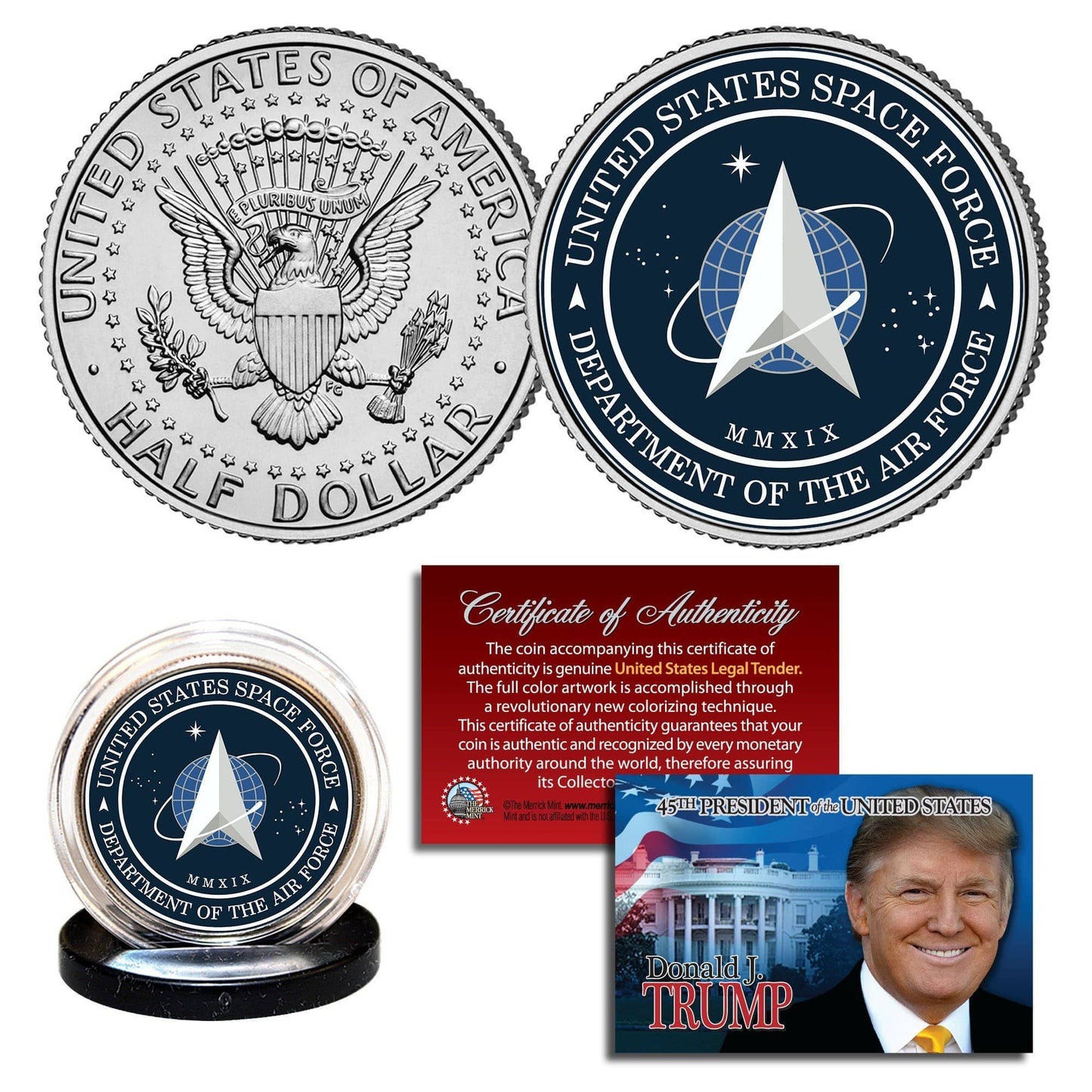 "Space Force" - Authentic JFK Half Dollar