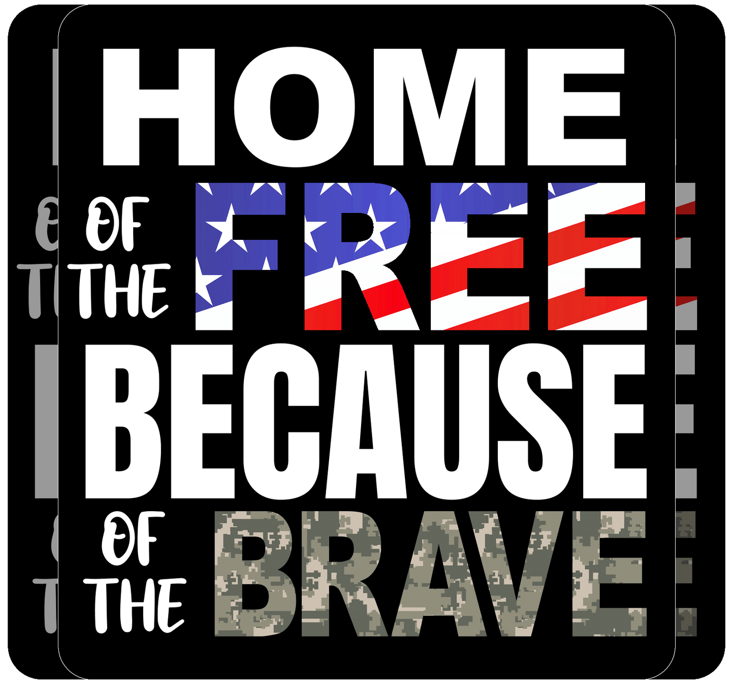 Home Of The Free - Decal