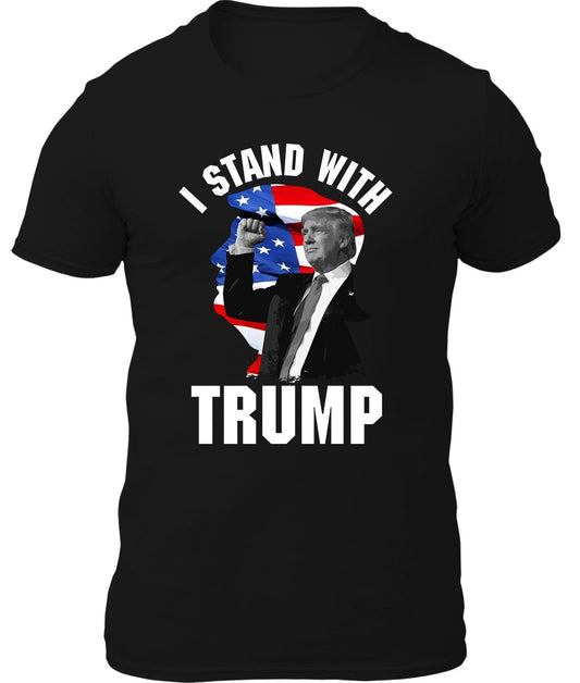 I Stand With Trump Silhouette Shirt