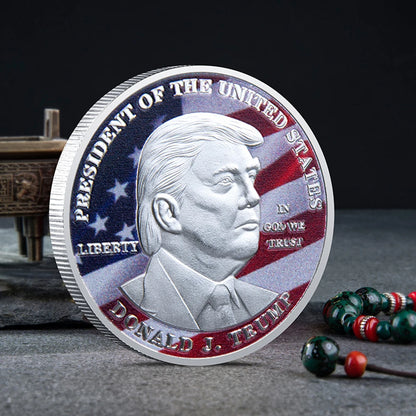 FREE Trump Silver Gold Commemorative Coin