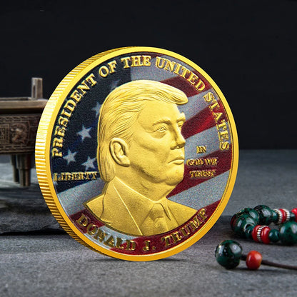 FREE Trump Silver Gold Commemorative Coin