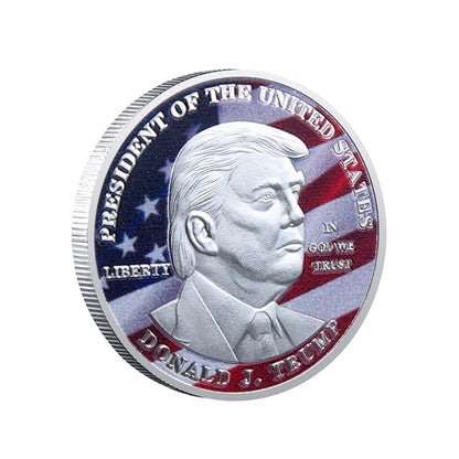 FREE Trump Silver Gold Commemorative Coin