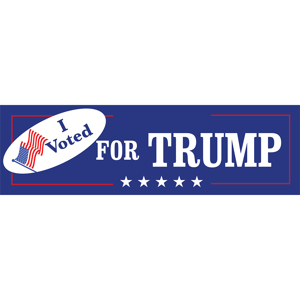 I Voted For Trump Bumper Sticker