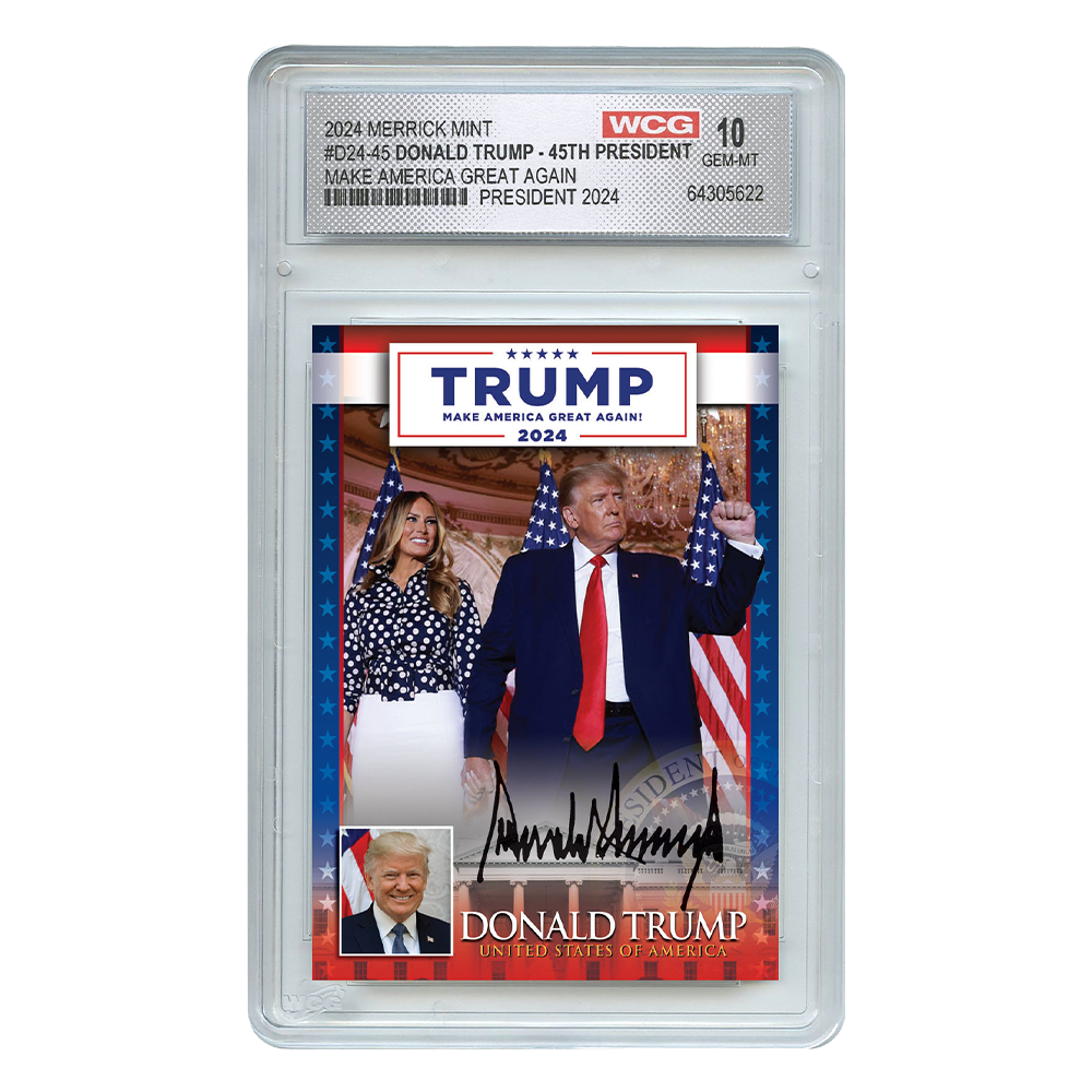 Donald Trump Make America Great Again 2024 Trading Card (Graded GEM-MT 10)