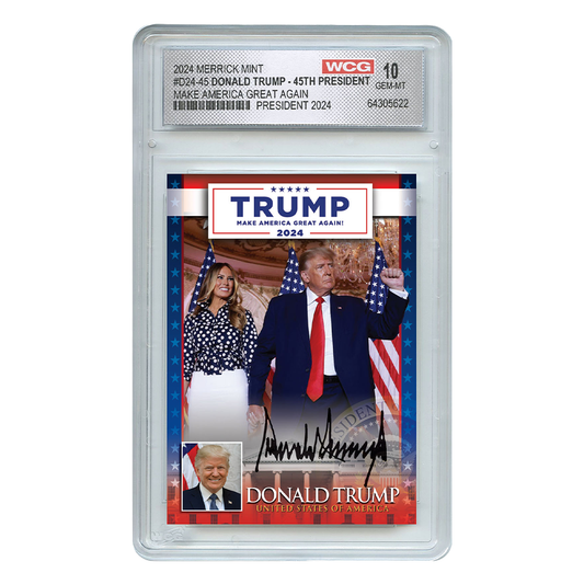 Donald Trump Make America Great Again 2024 Trading Card (Graded GEM-MT 10)