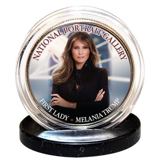 Melania Trump - "National Portrait" - Authentic JFK Half Dollar