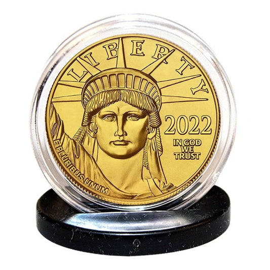 One Trillion Dollar Coin Proof Golden tribute 39mm Coin 1-Ounce