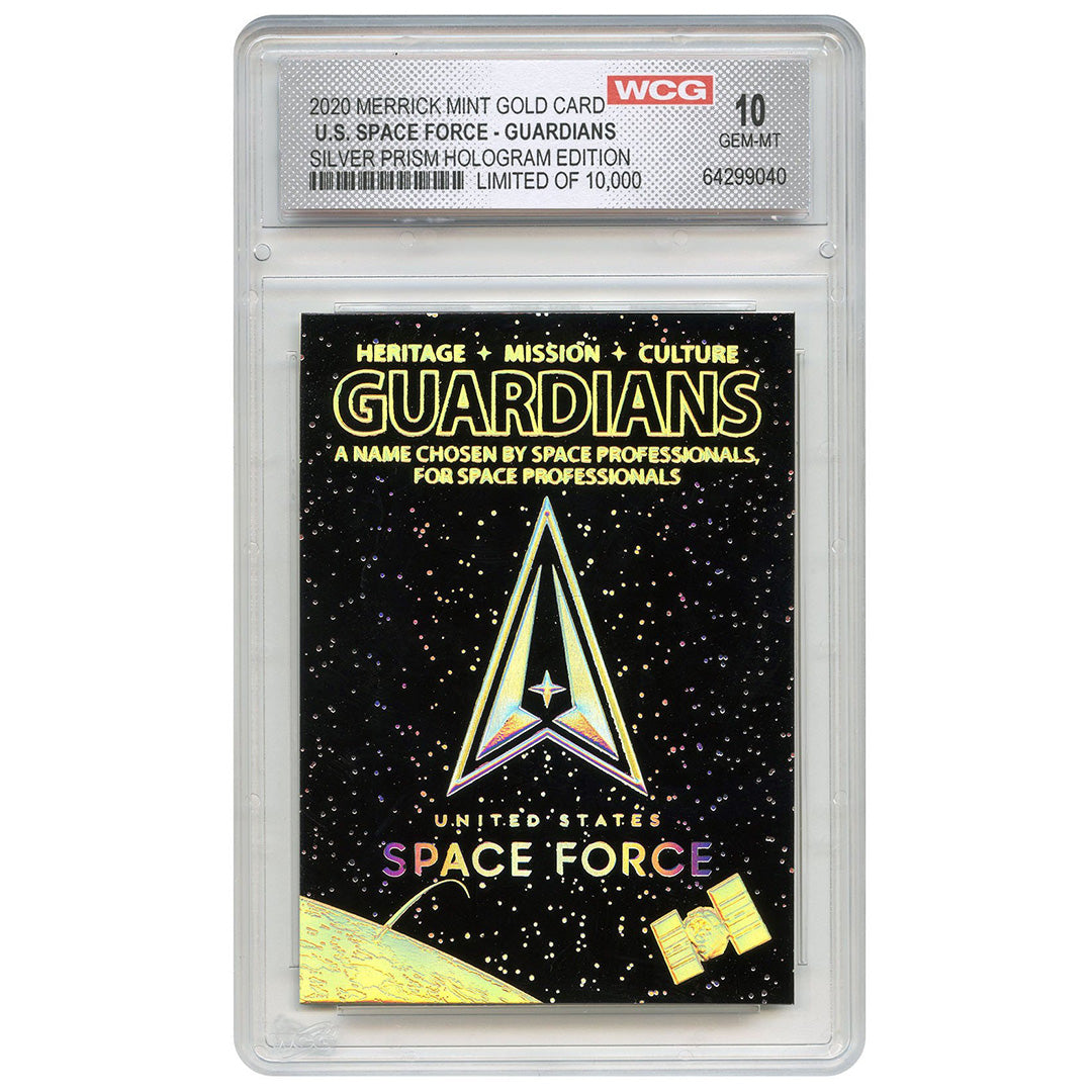 Space Force - 23K Gold Sculpted Trading Card (Graded Gem Mint 10)