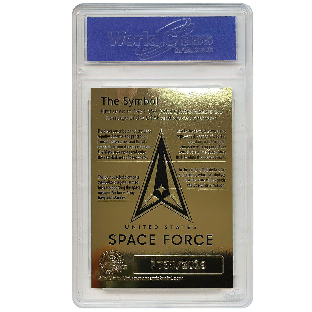 Space Force - 23K Gold Sculpted Trading Card (GALAXY EDITION)