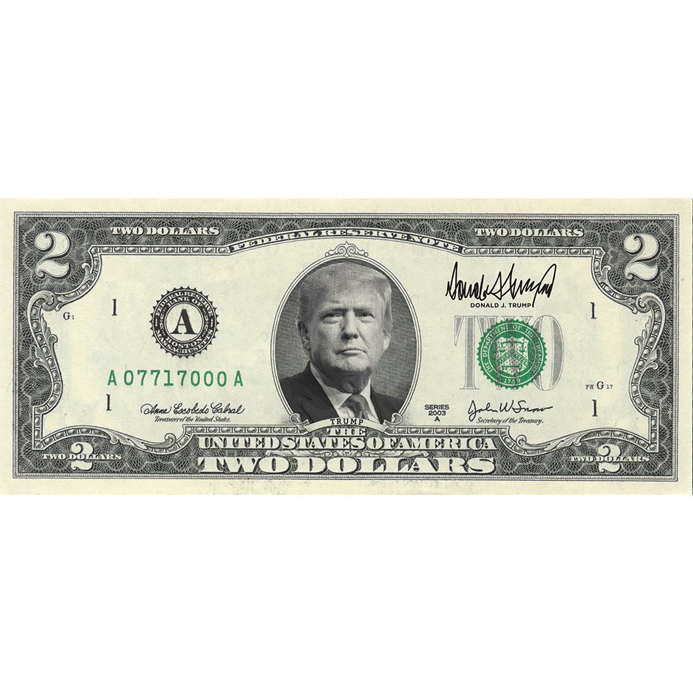 Trump $2 Bill - (U.S. Genuine Legal Tender)