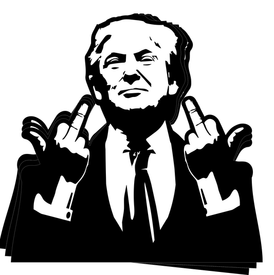 Trump Middle Finger - Decal