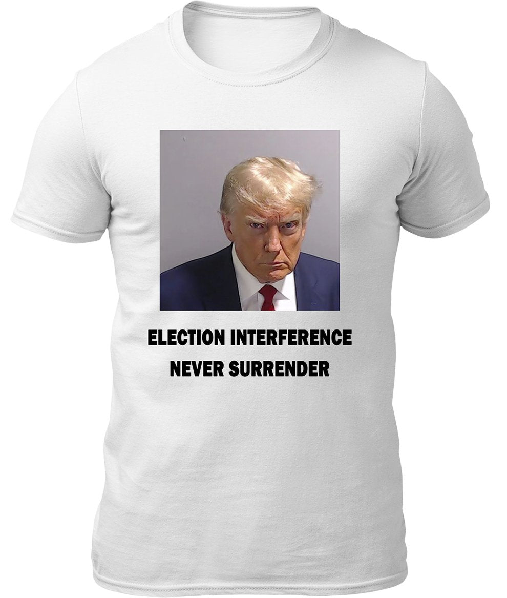 Trump Mugshot Shirt White