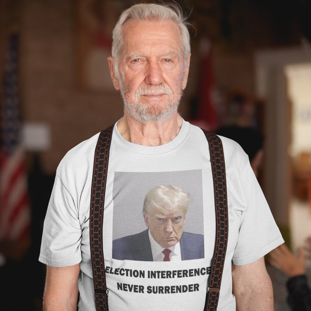 Trump Mugshot Shirt White