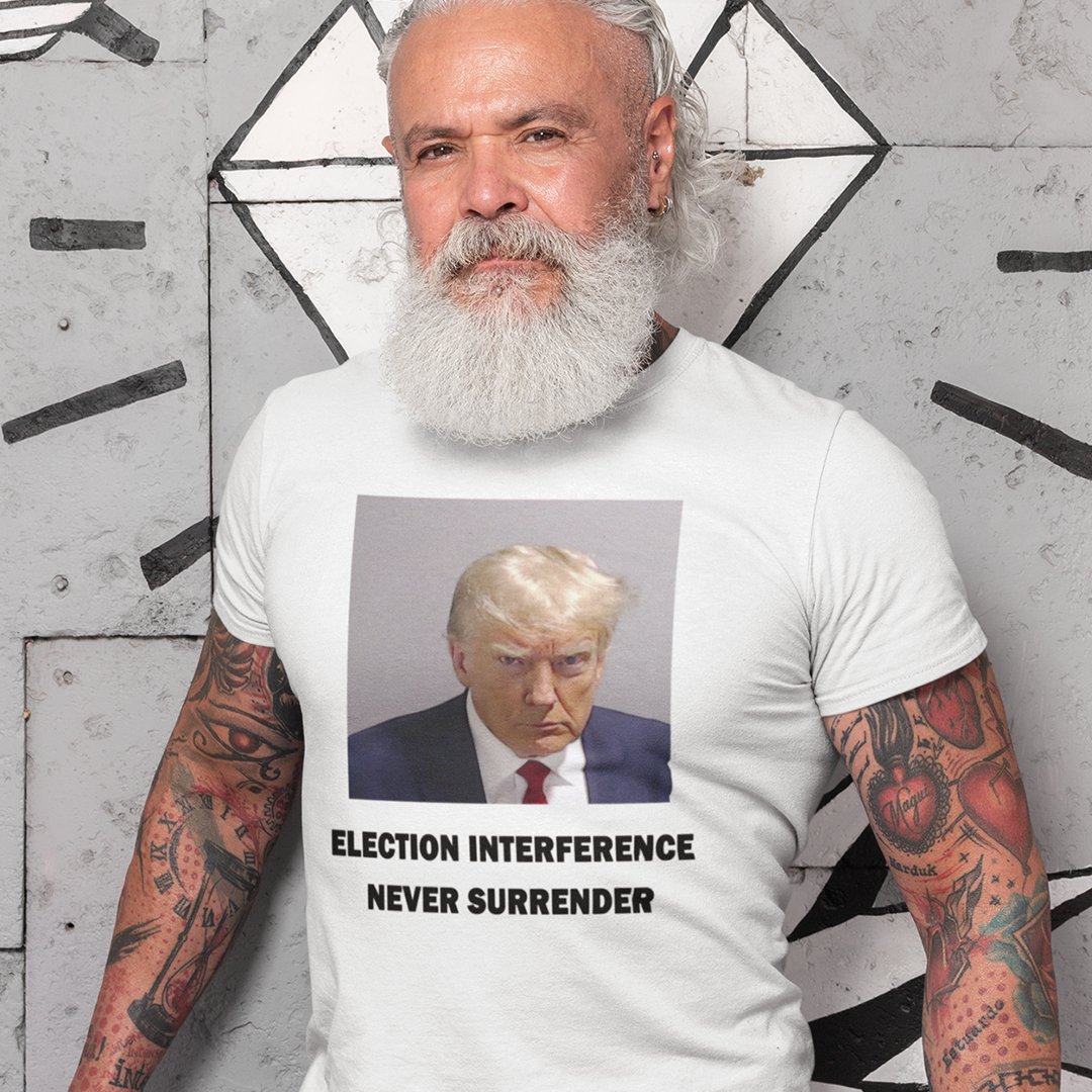 Trump Mugshot Shirt White